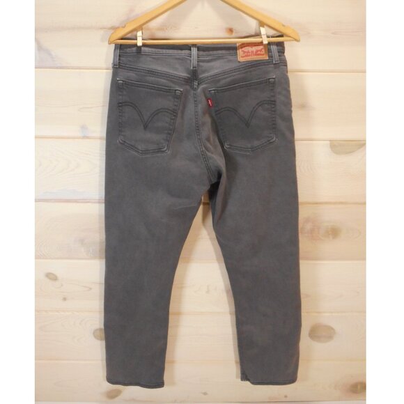 Levi's Ankle Wedgie Straight Jeans Faded Black Denim High Rise Womens Size 31x27 - Picture 3 of 11